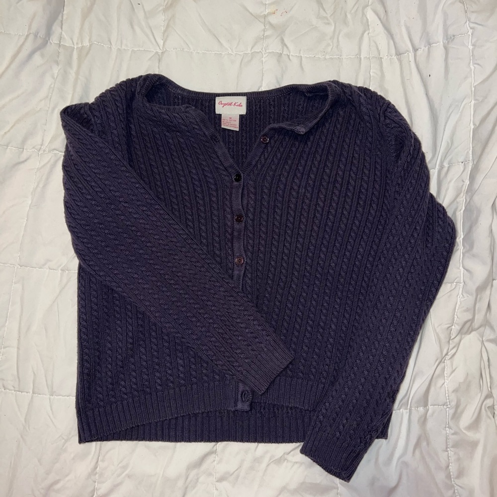 Purple Cardigan